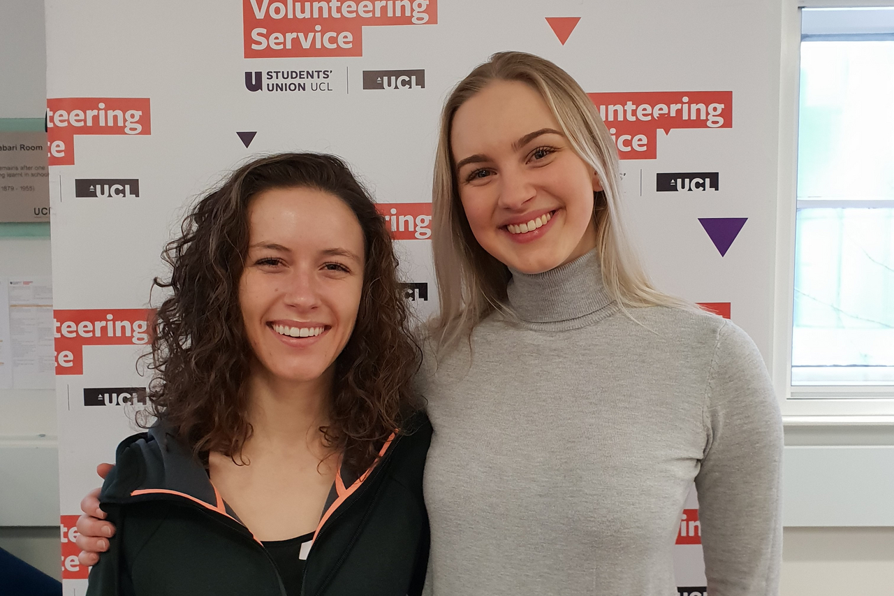Emilia and Ieva, the Project Leaders of On and Up