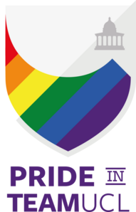 Pride in TeamUCL rainbow shield