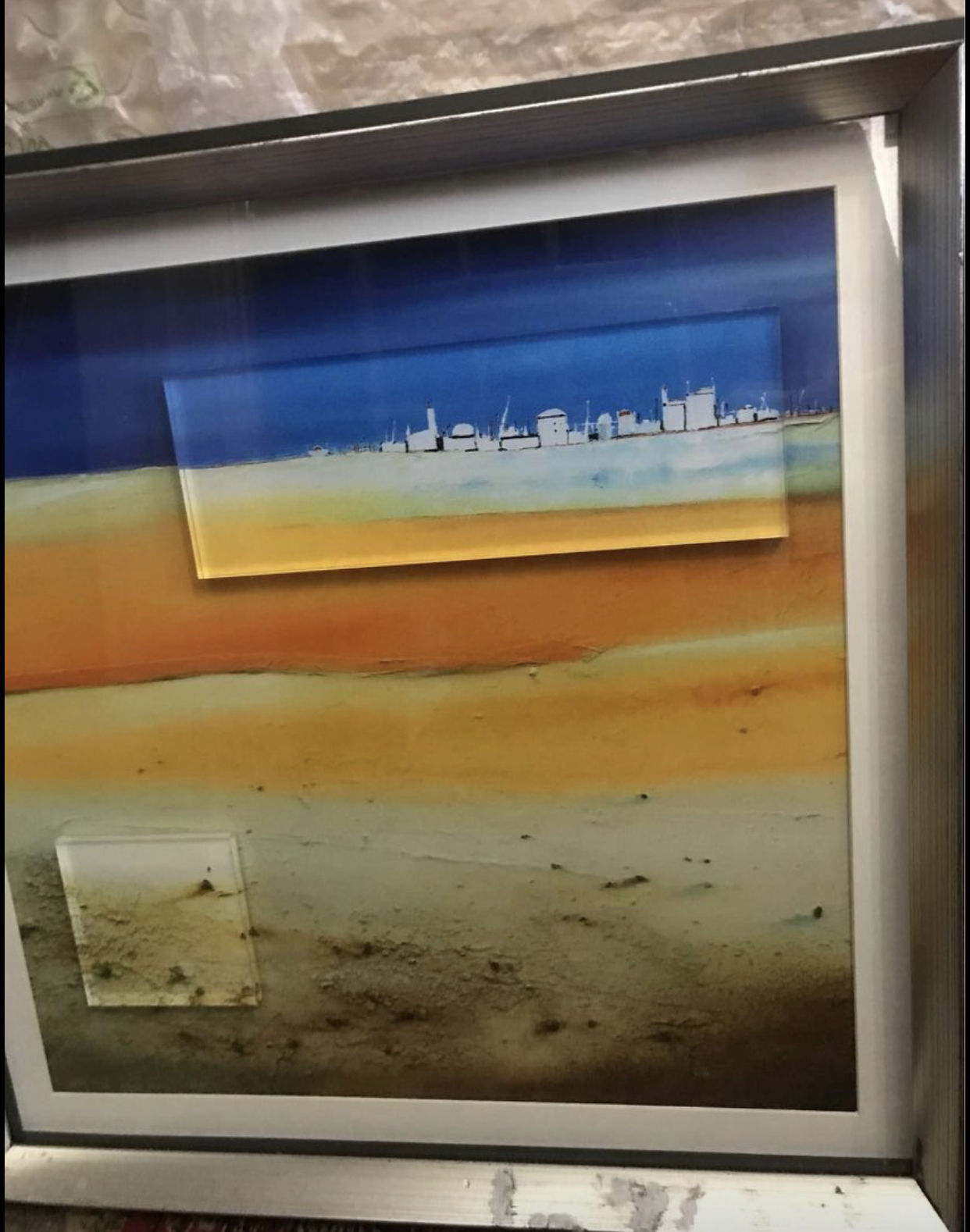 Framed beach print