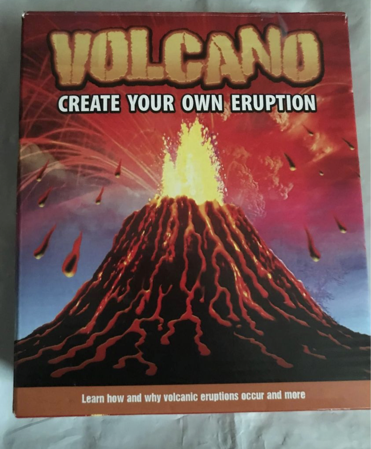 Volcano eruption craft kit