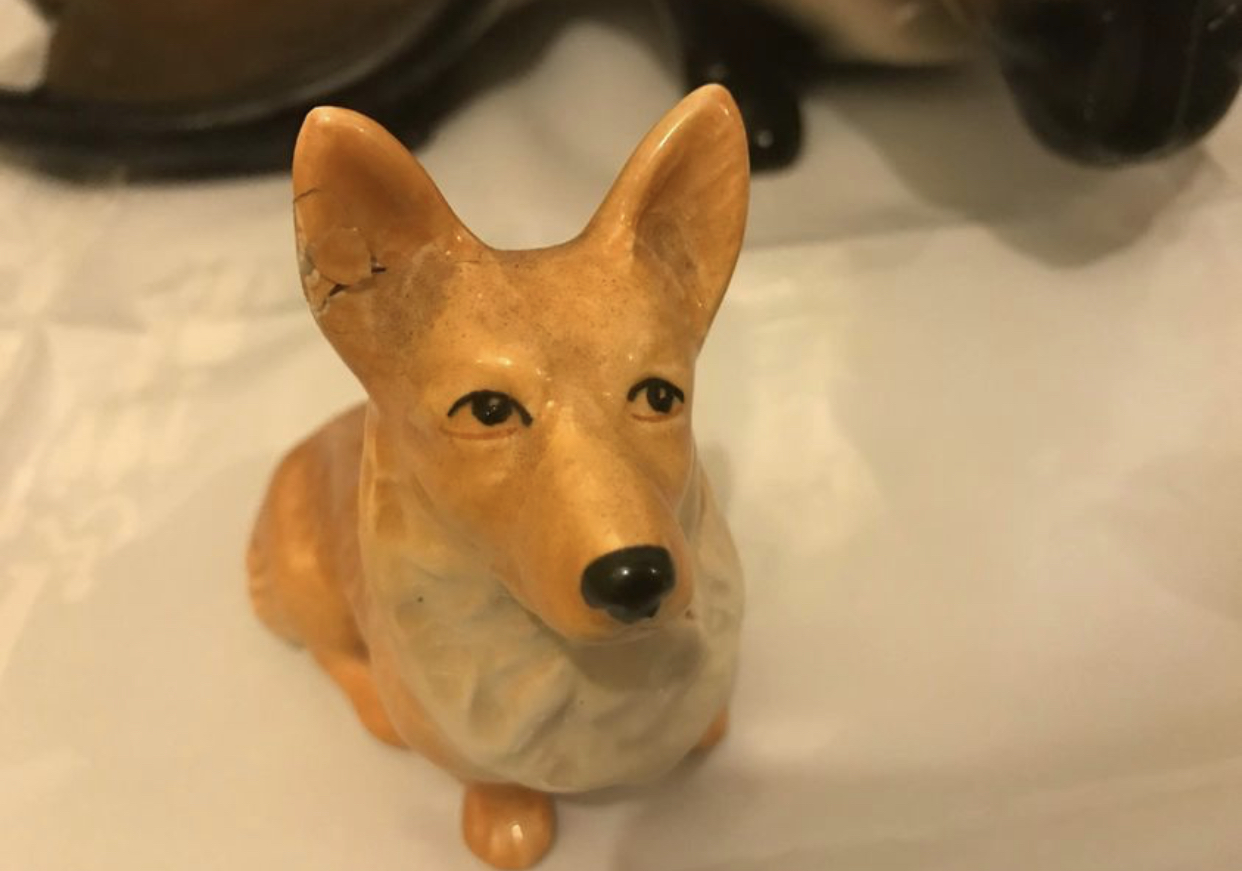 Small porcelain/ china dog