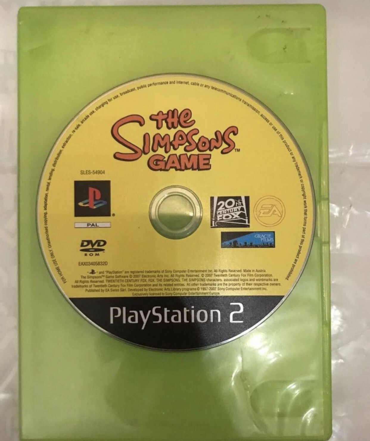 The simpsons game PS2 game