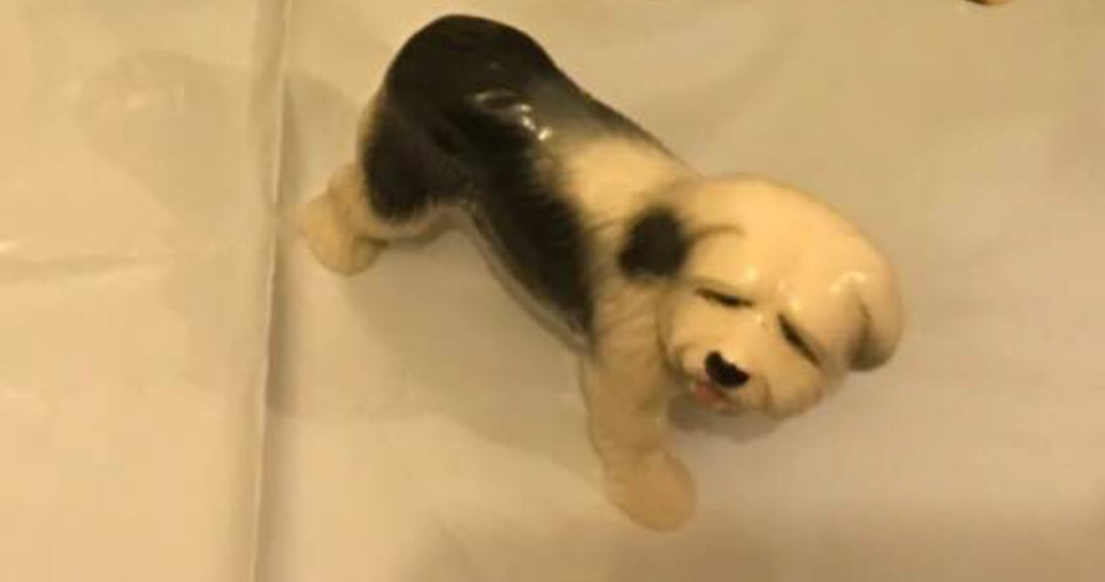 Small china/ porcelain dog
