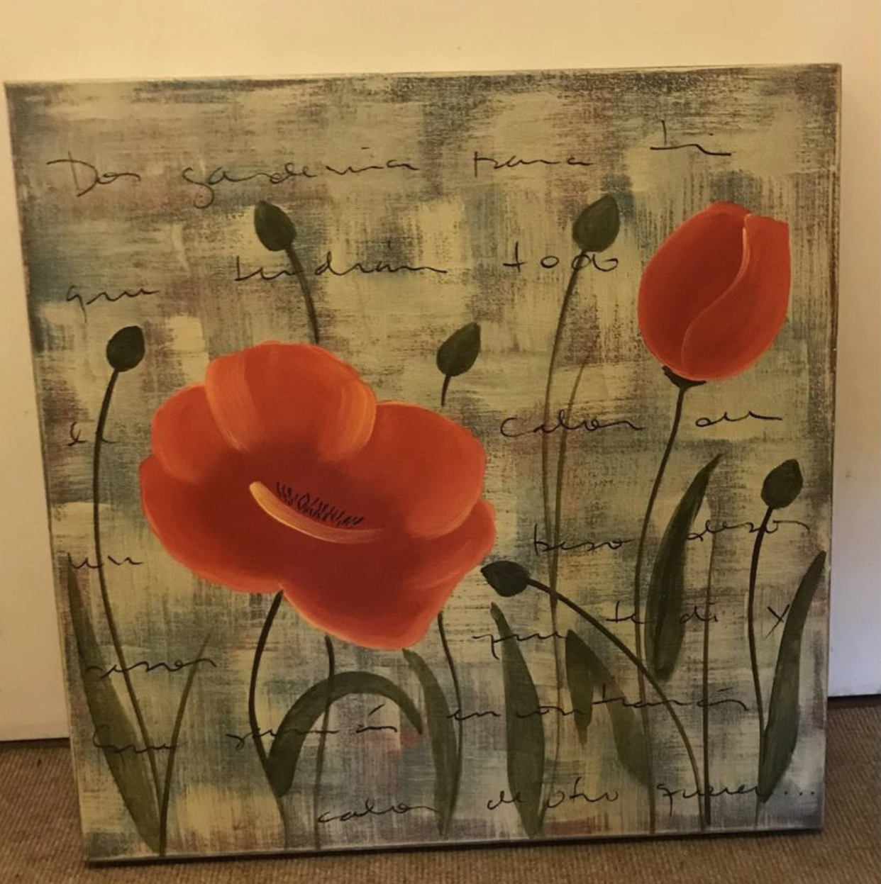 Poppies canvas painting