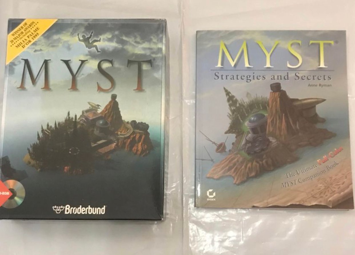 Myst PC game with strategies and secrets book