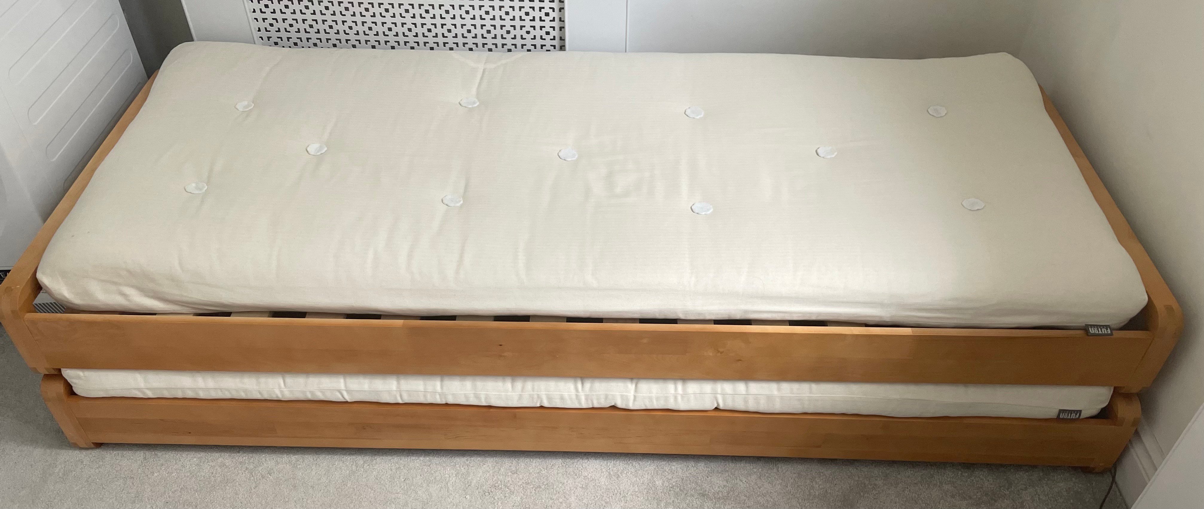 Two Single Stacking Beds with Mattresses