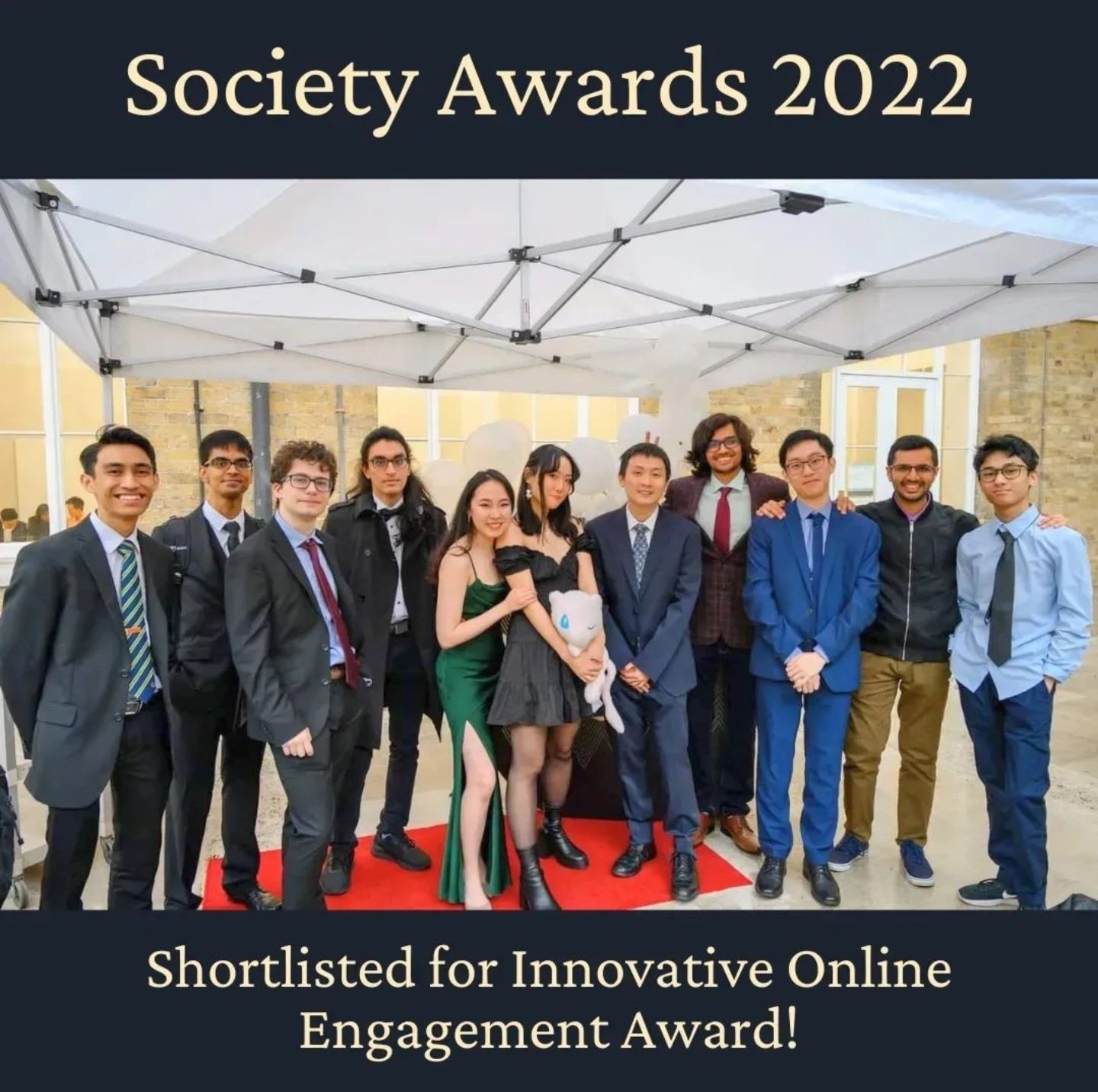 Pokésoc at Socieyt Awards 2022! (shortlisted for Innovative Online Engagement)