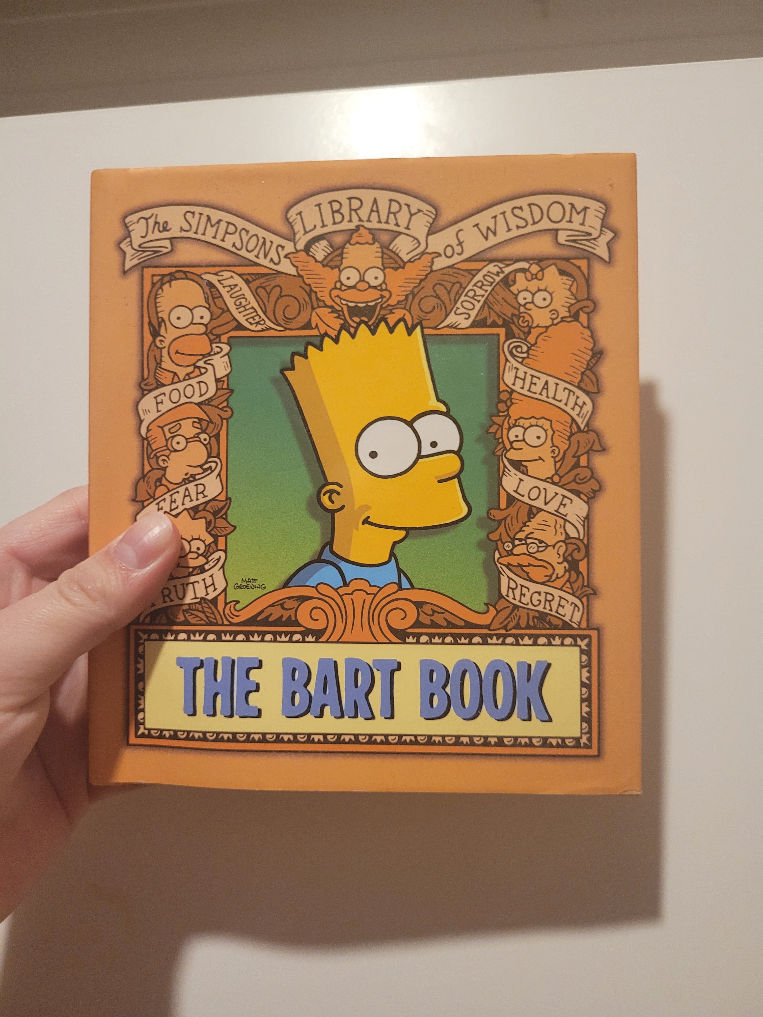 Bart Simpson information book (hardcover)