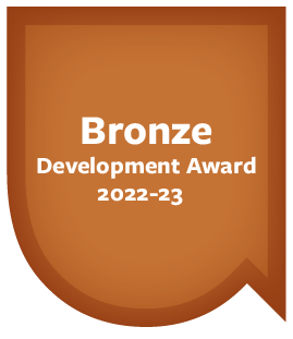 Bronze Development Award 2022-23 - Bronze badge with union logo