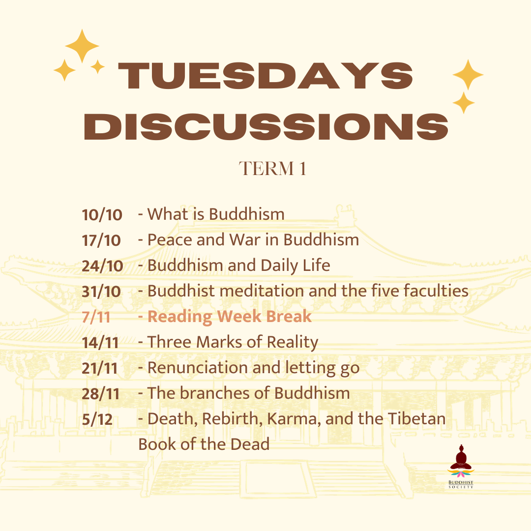 Tuesdays Discussion Schedule