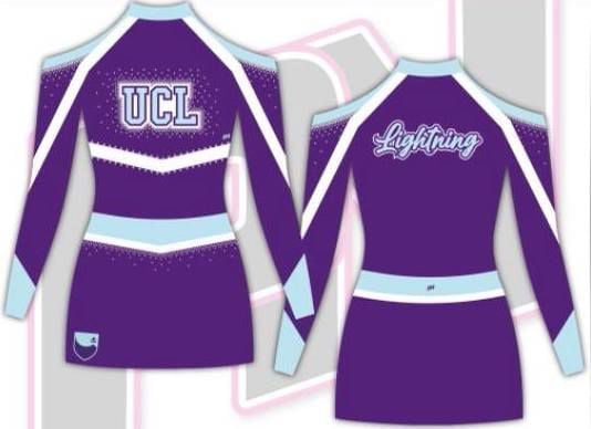 Purple/blue Cheerleading uniform