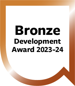 Bronze Development Award 2023-24 - Bronze badge with union logo