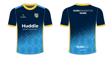 Dark blue and yellow t-shirt