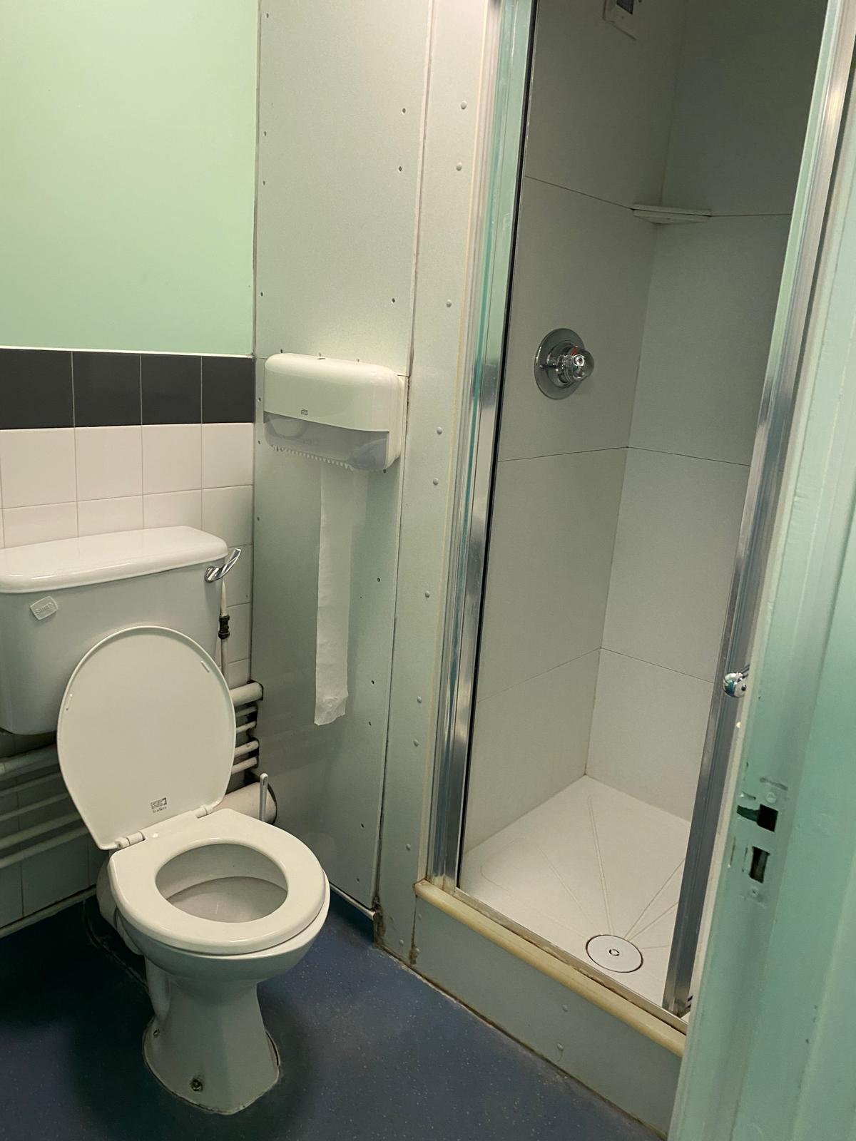 1 of 2 toilets. 