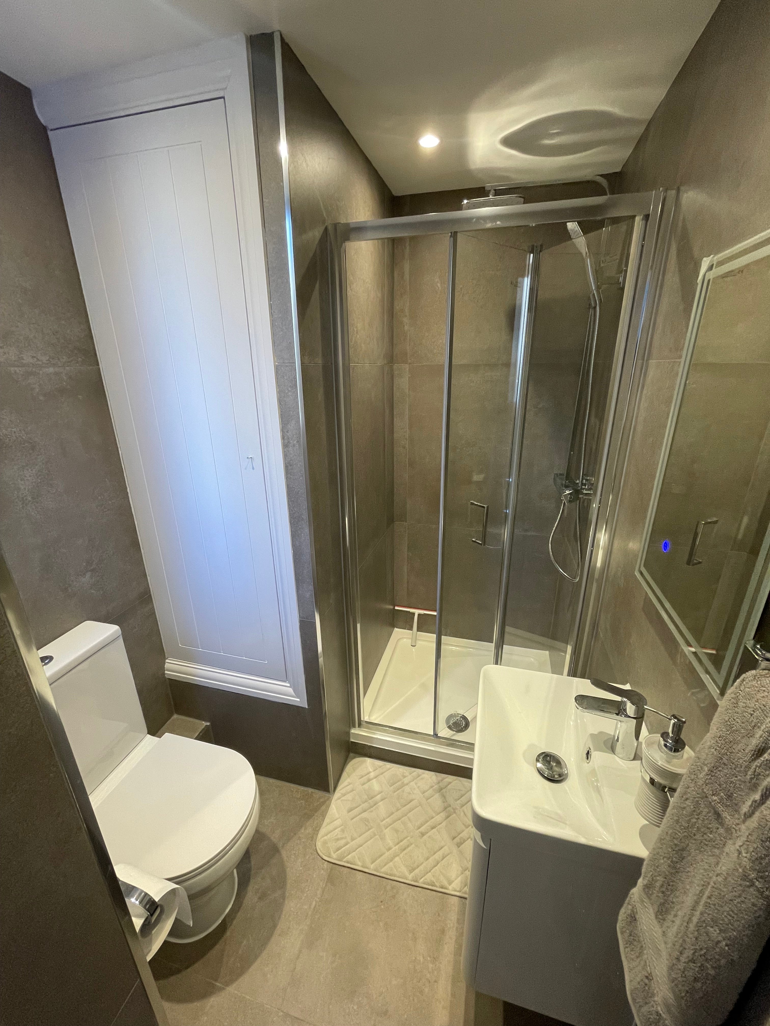 shared bathroom with 1 other 