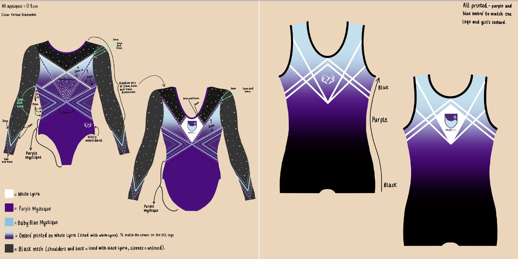 Purple leotard 
