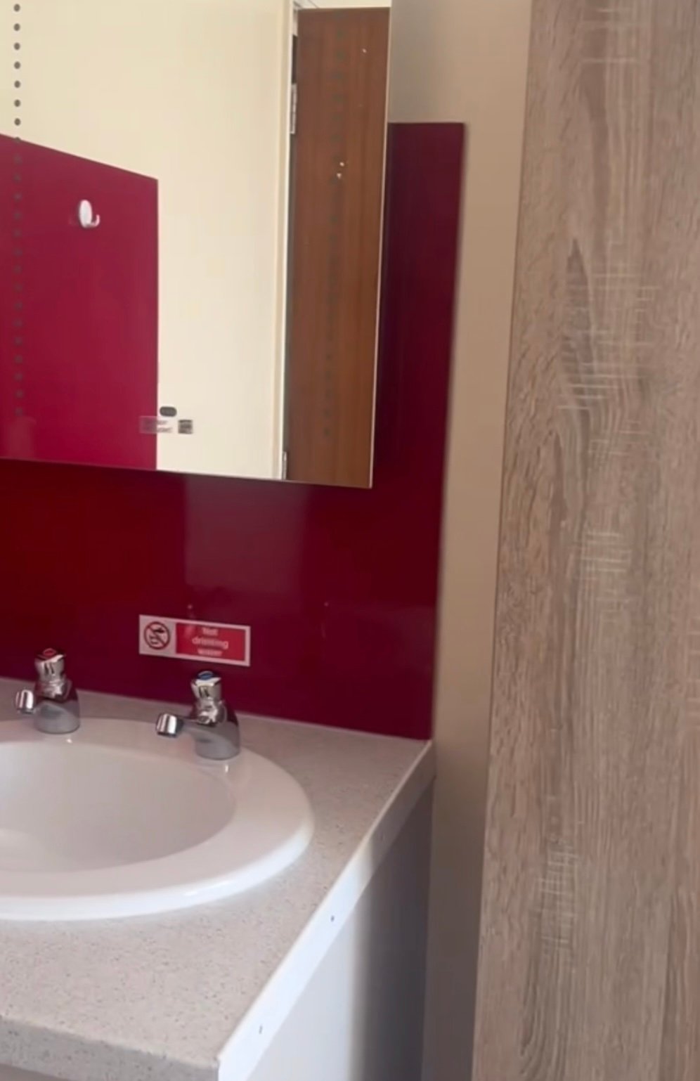 Sink and mirror
