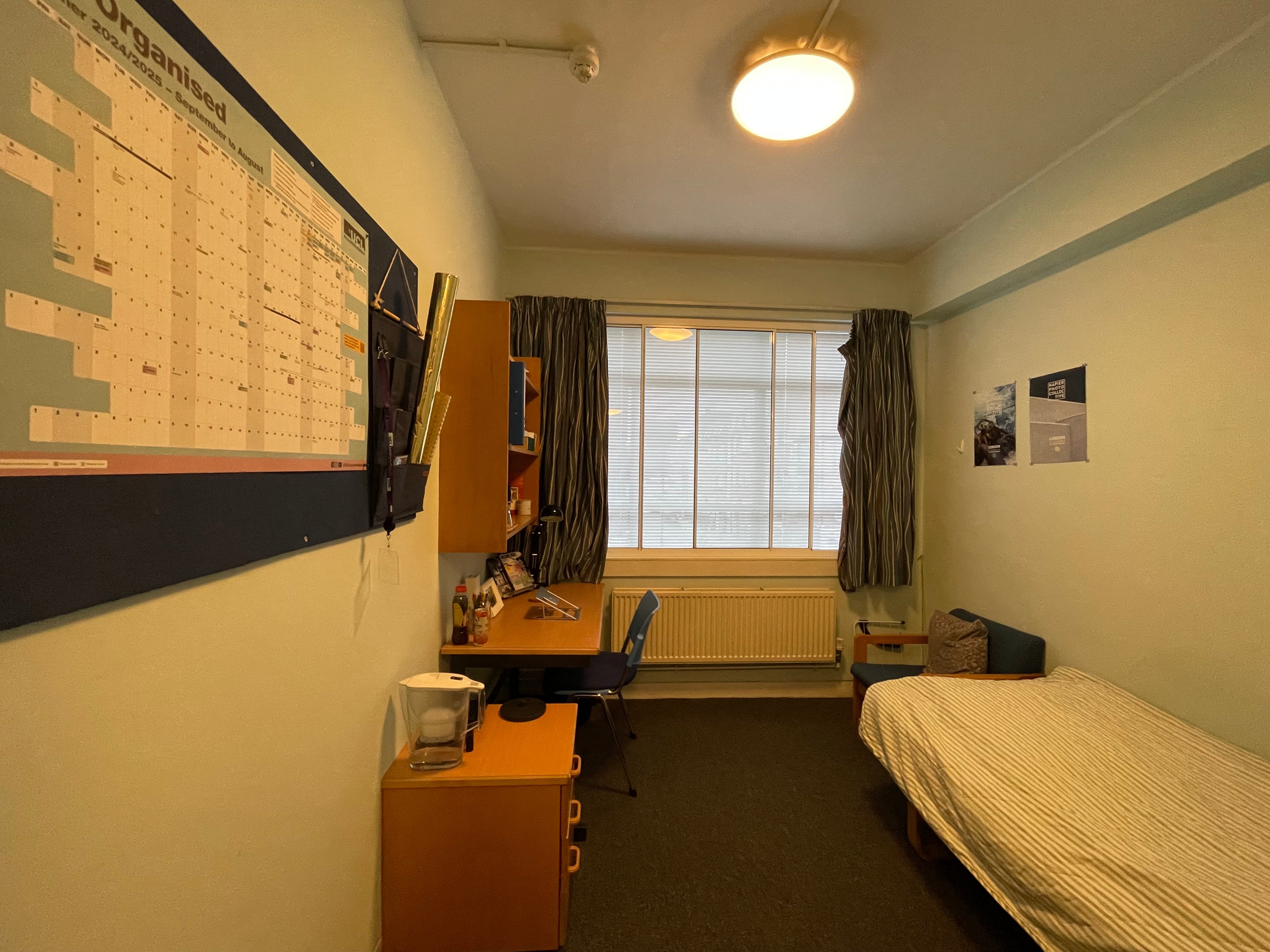Bed and desk