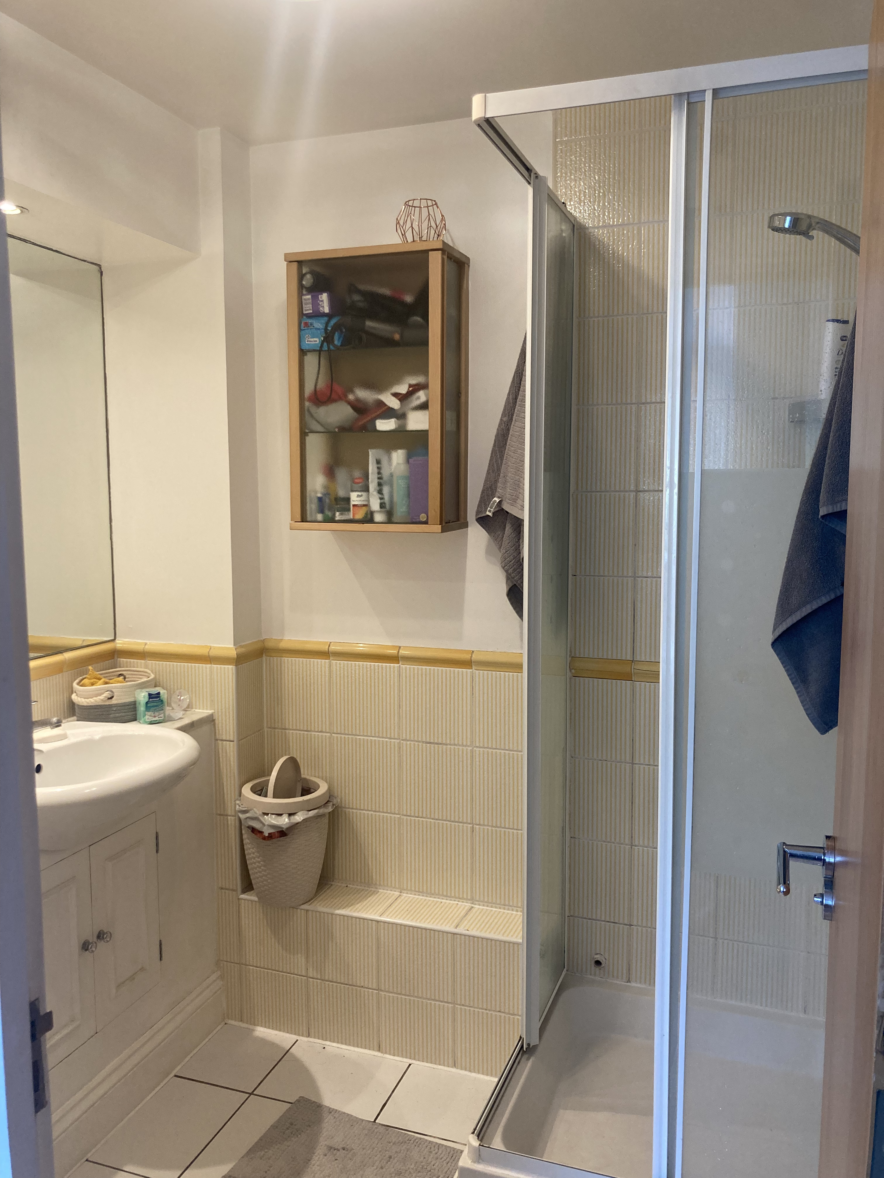 Ensuite with shower and toilet