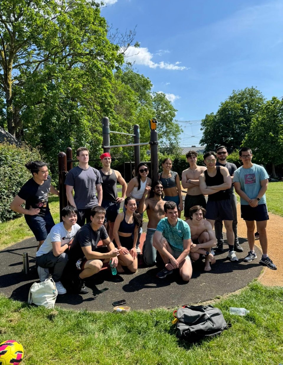 UCL Calisthenics training at Primrose Hill