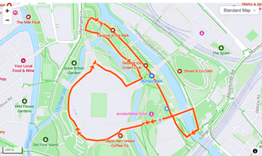 UCL Campus Run Route