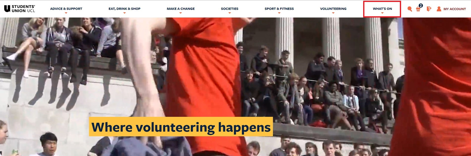 Home page of the SU Website