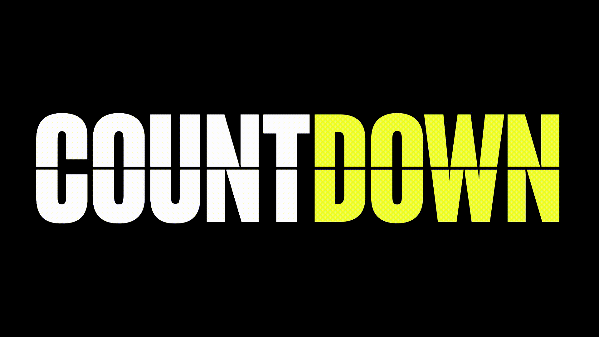 Countdown Logo Animation GIF