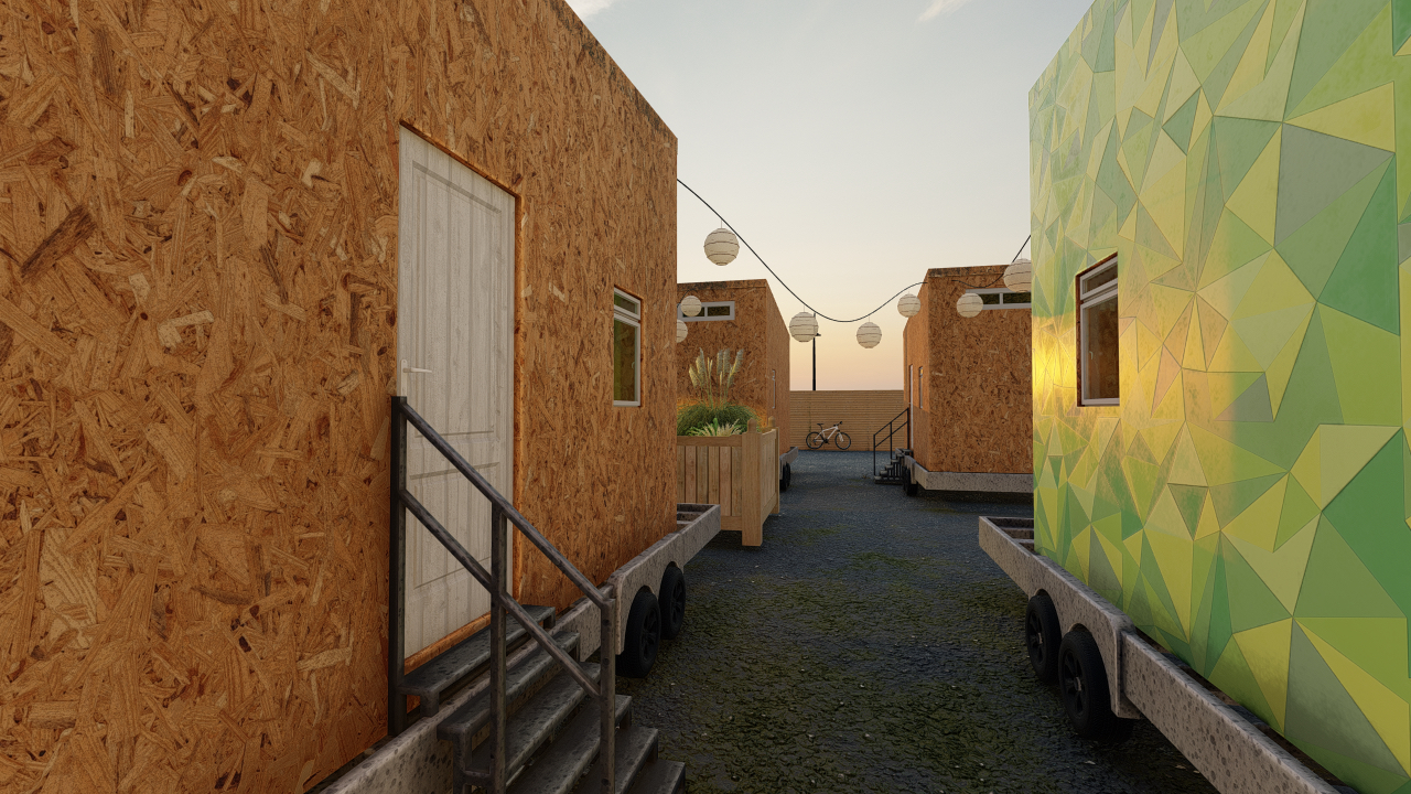 tinyhome village rendering