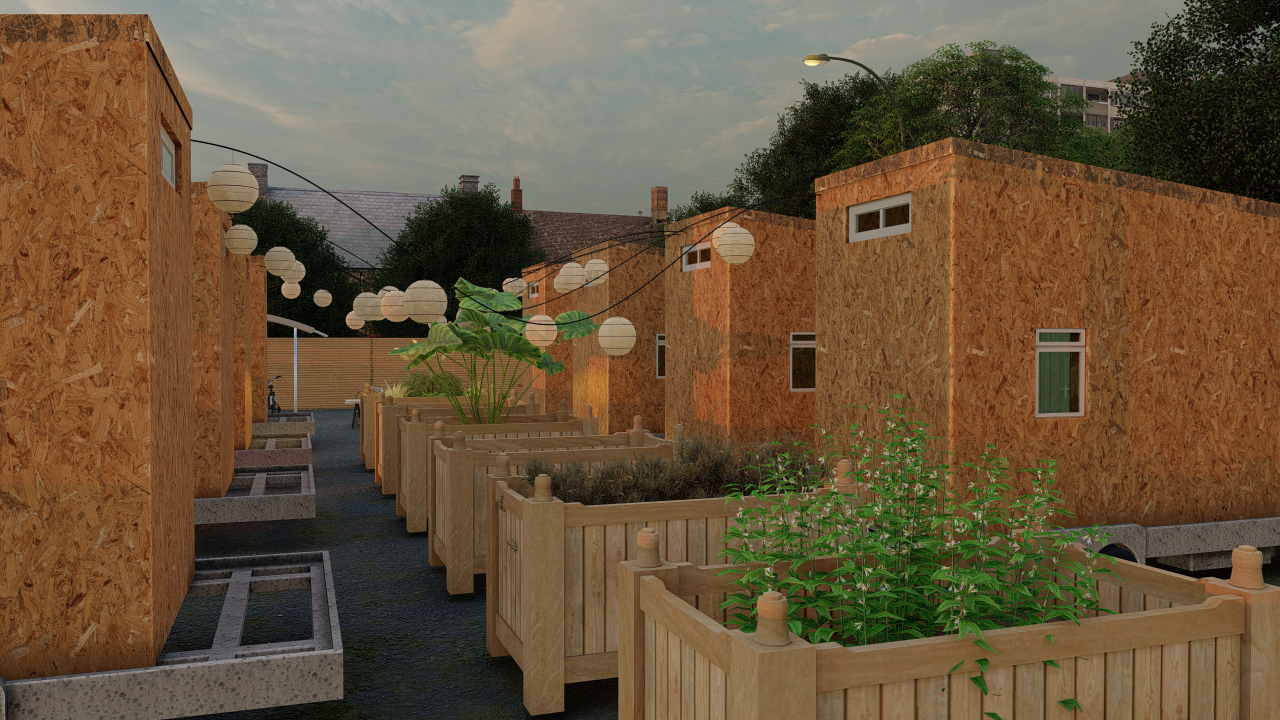 tinyhome village planters